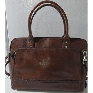 Wilson Leathers Brown Leather Computer Bag 18x12